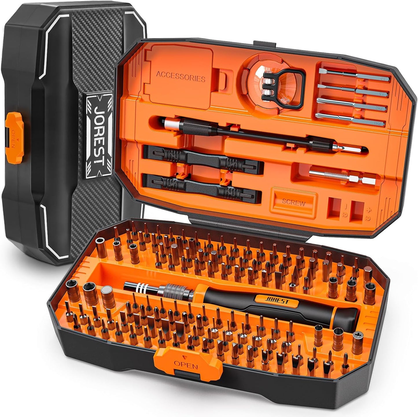 152 in 1 Precision Screwdriver Set, Tool Gifts for Men, Magnetic Tool Kit with Torx Triwing Bits, Repair for Electronics, Macbook, Laptop, PC, RC, PS5, iphone, Jewelers, XBOX, Glasses